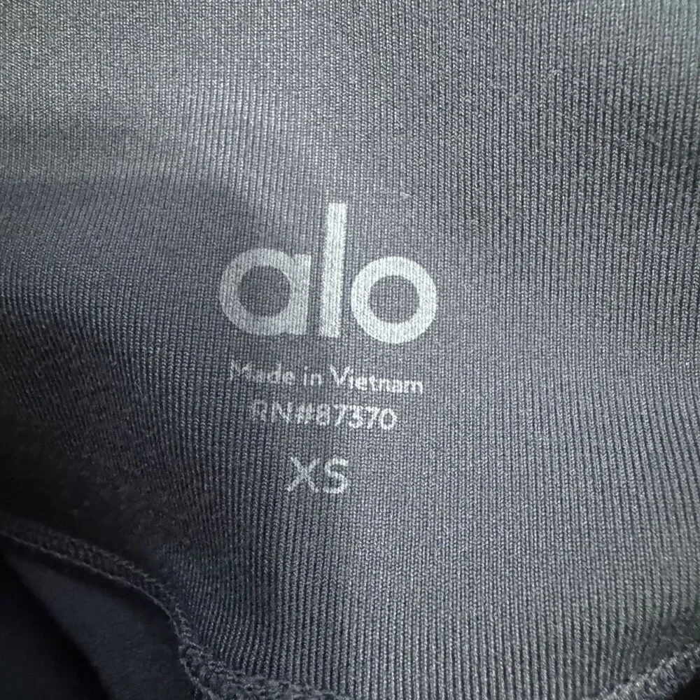 Alo yoga deep navy gray high waisted moto legging size XS